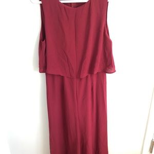 NWOT Flowy Chiffon Wide Leg Jumpsuit